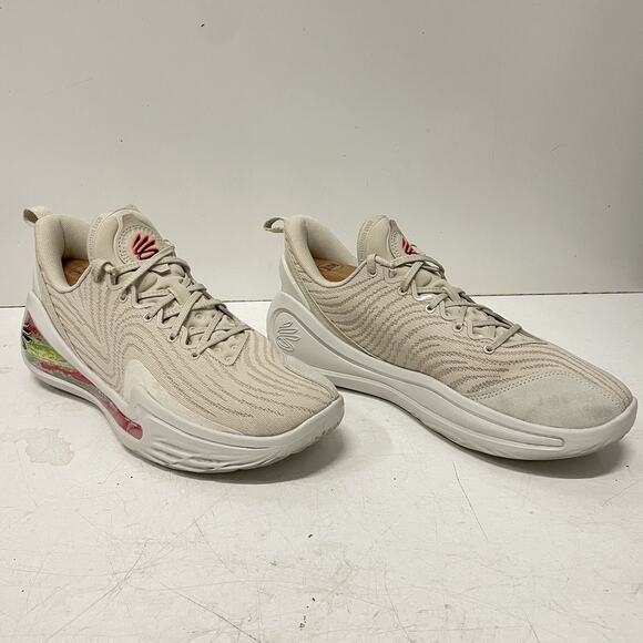 Under Armour Curry Flow 12 Saturn Basketball Shoes Sandstorm White Sz 9 3028498 main image 8